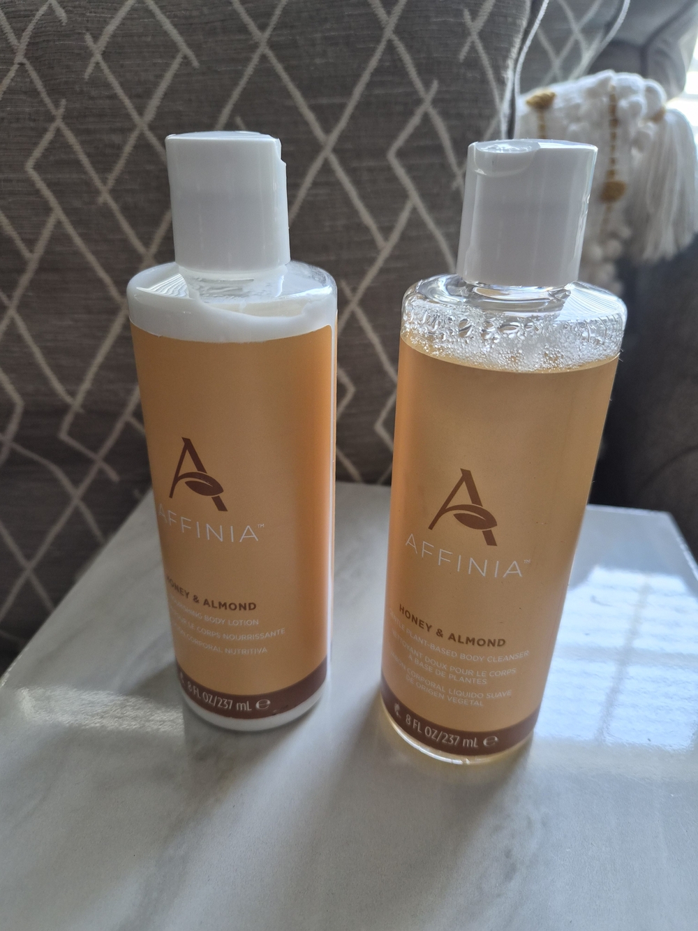Affinia Honey Lotion & Almond Body Wash — Golden Amber Scent